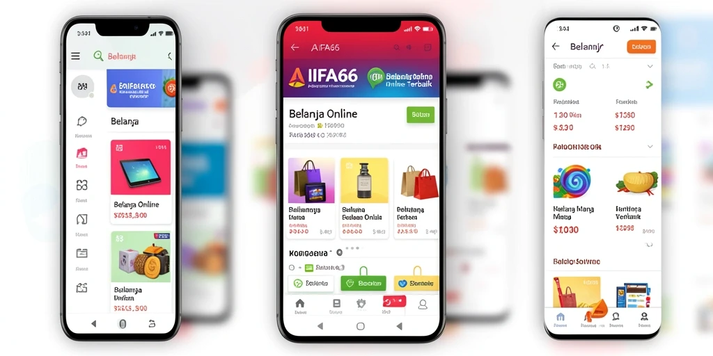 Tampilan antarmuka AIFA66 yang menarik dan fungsional untuk Belanja Online.