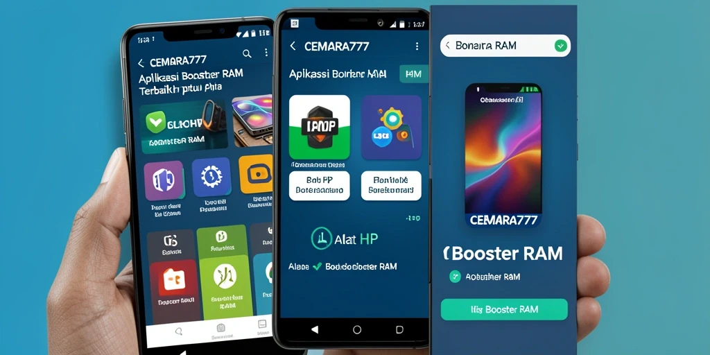 Tampilan antarmuka CEMARA777 yang intuitif untuk mempercepat pembersihan RAM.