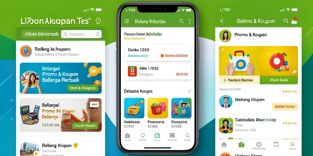 Tampilan antarmuka LI789 yang intuitif untuk promo & kupon.