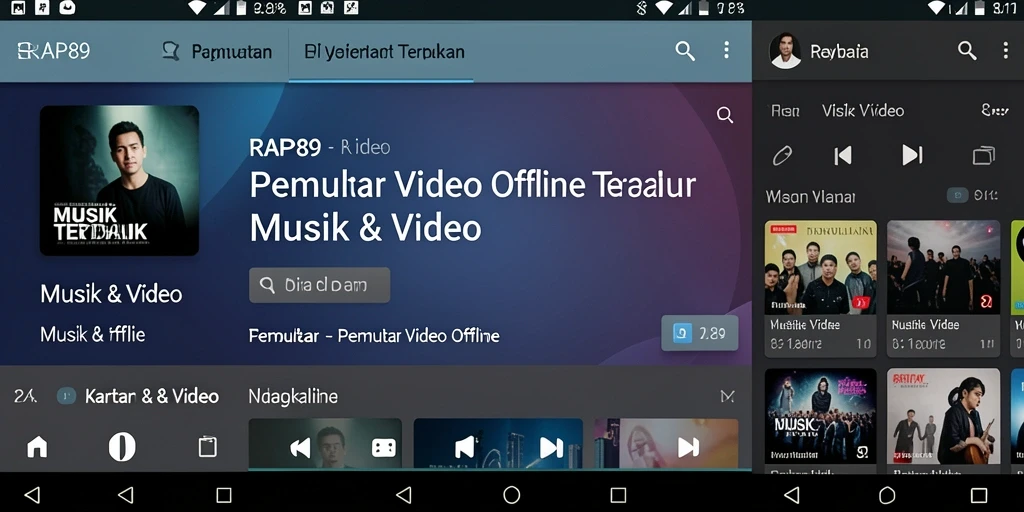 Tampilan antarmuka pengguna RAP89 yang sederhana dan mudah diakses.